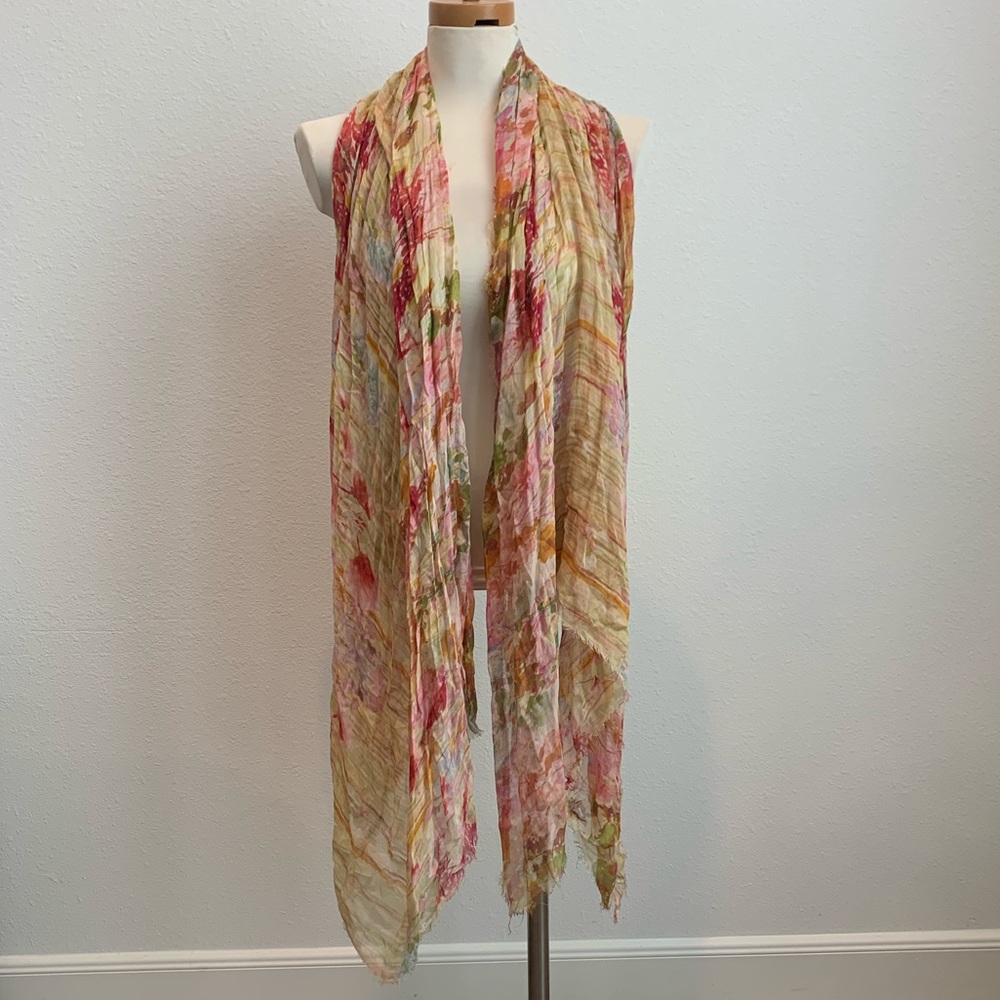 Mangrove watercolor scarf